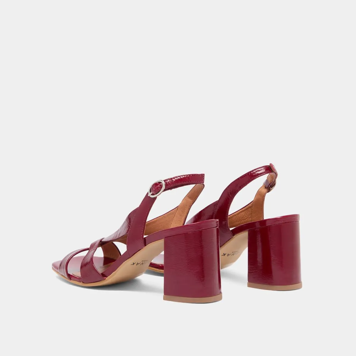 088- Vanity Cuir Brillant Rouge-Carmin