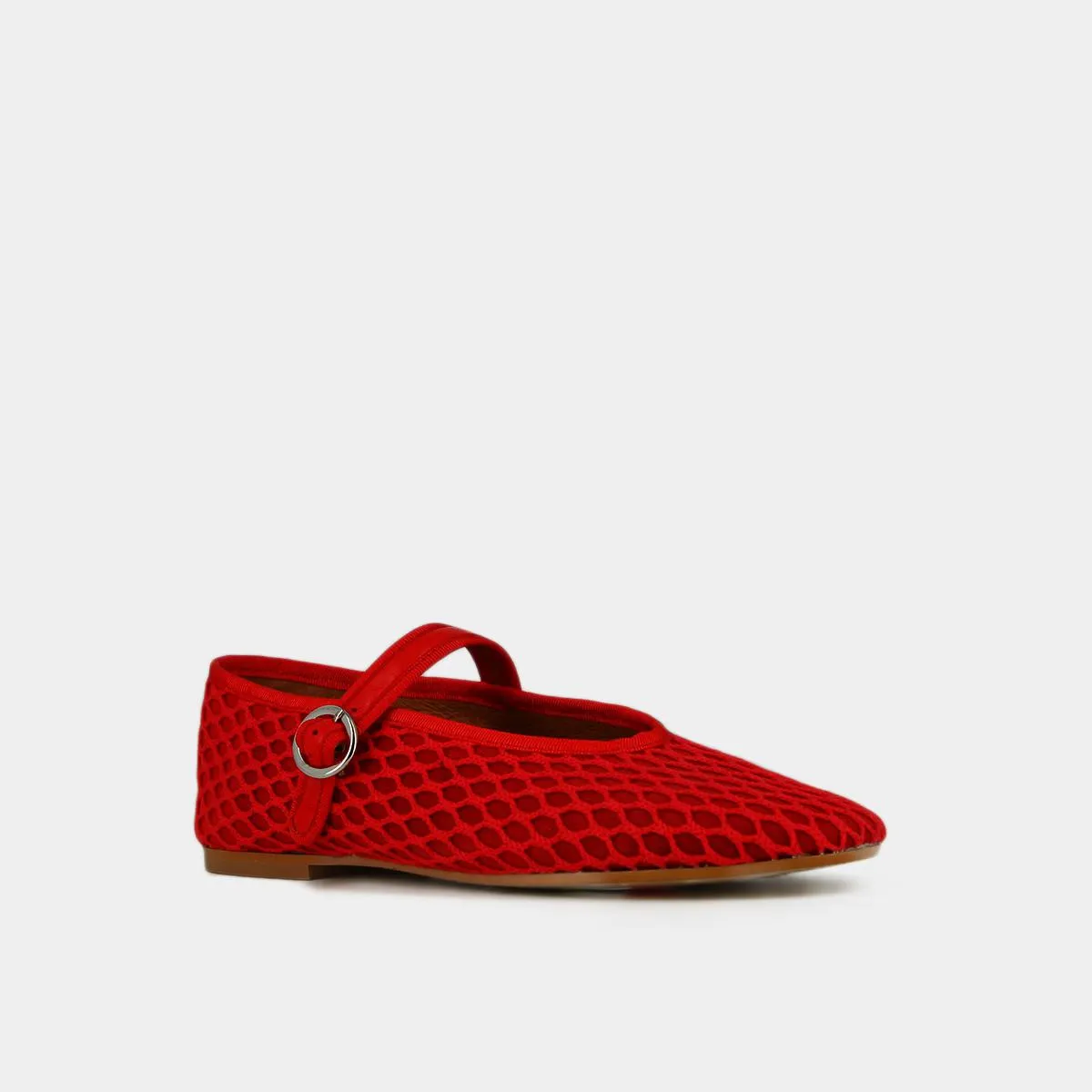 264- Deesse Bis Mesh/cuir Rouge-rouge-Vif