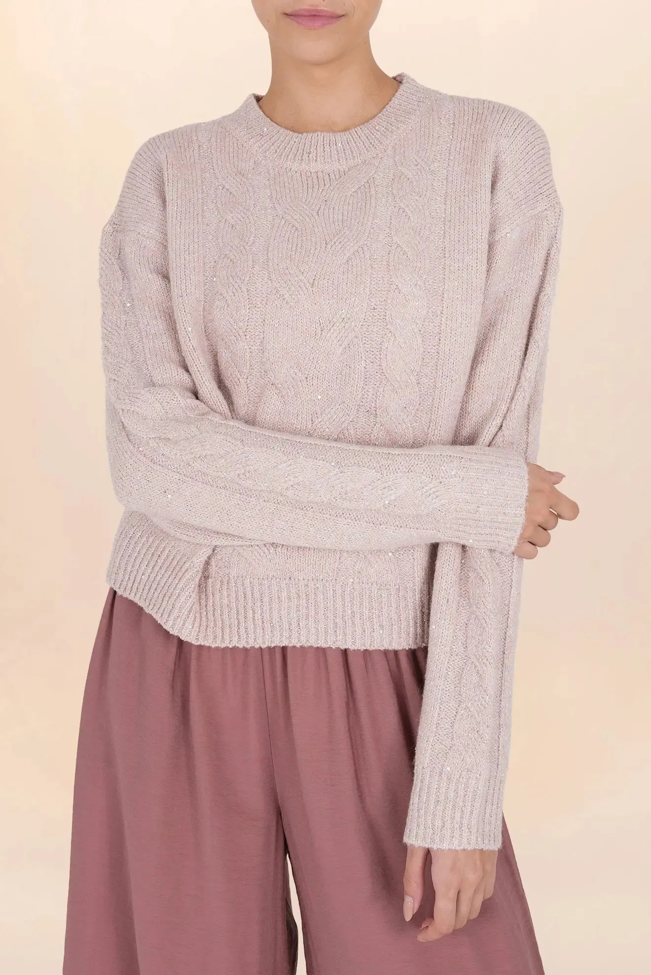 Amalia Dull Pink Pullover