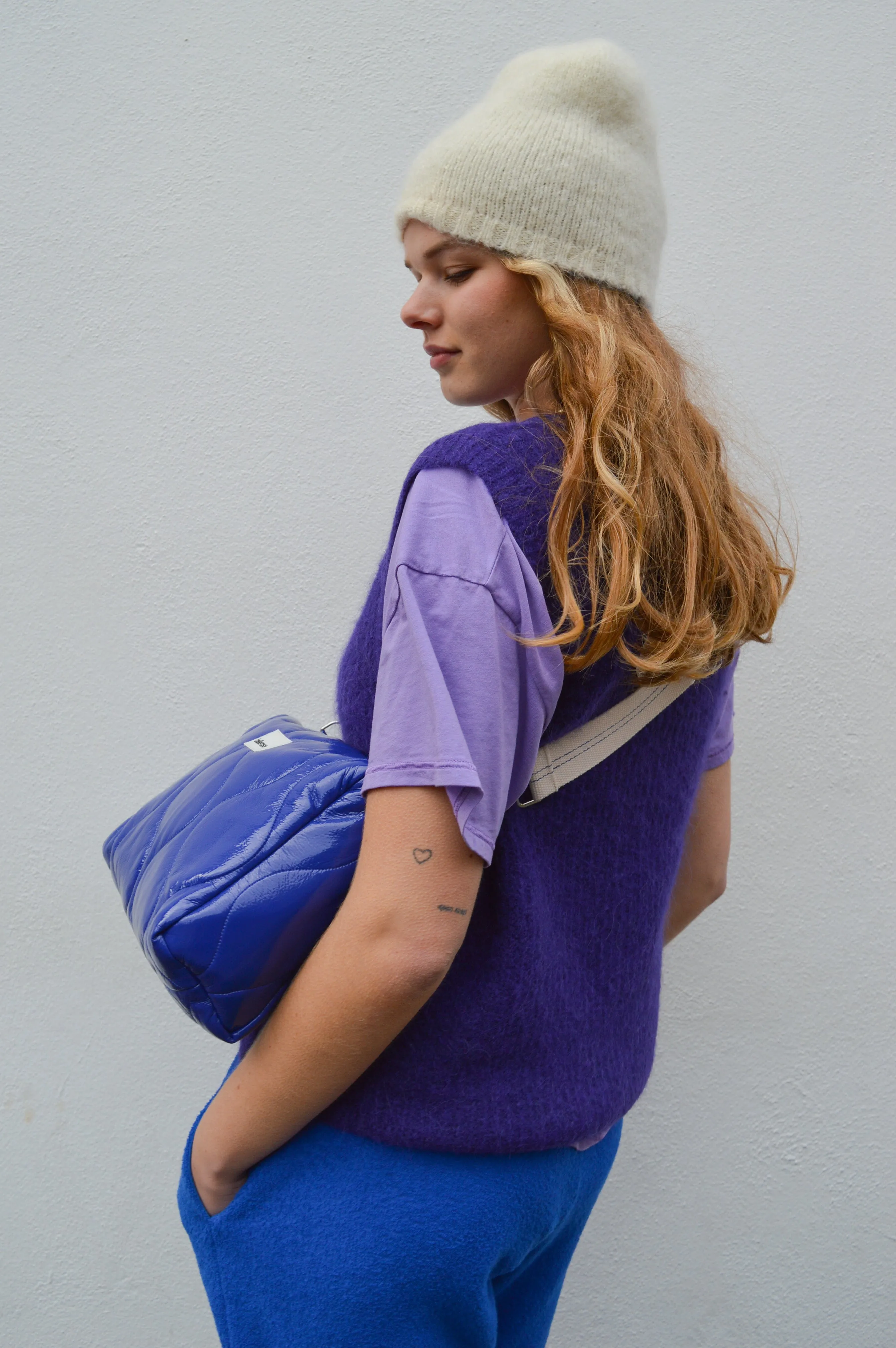 American Vintage East Purple Melange Gilet