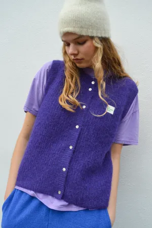 American Vintage East Purple Melange Gilet