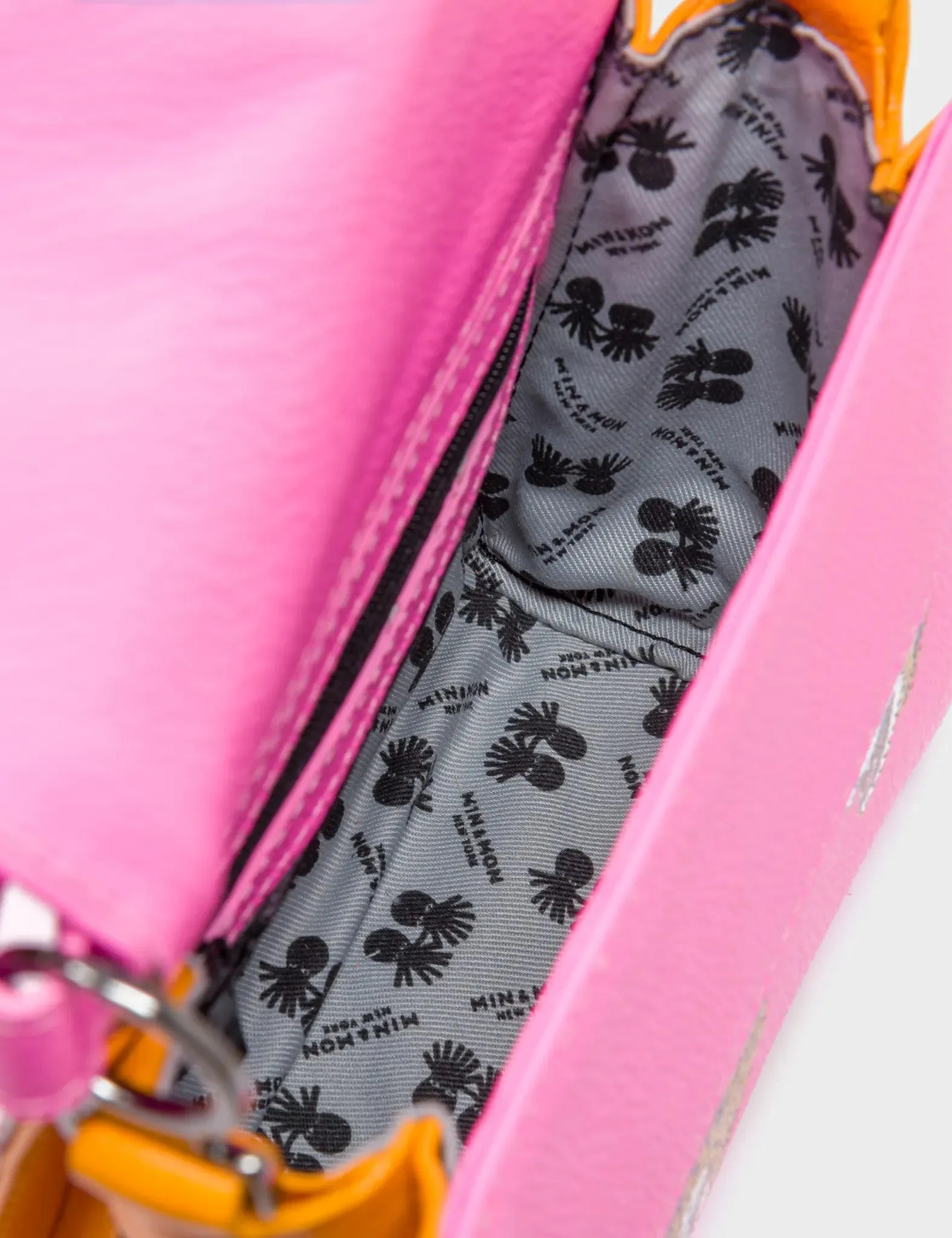 Anastasio Micro Crossbody Handbag Bubblegum Pink Leather - Blazing Tiger Design