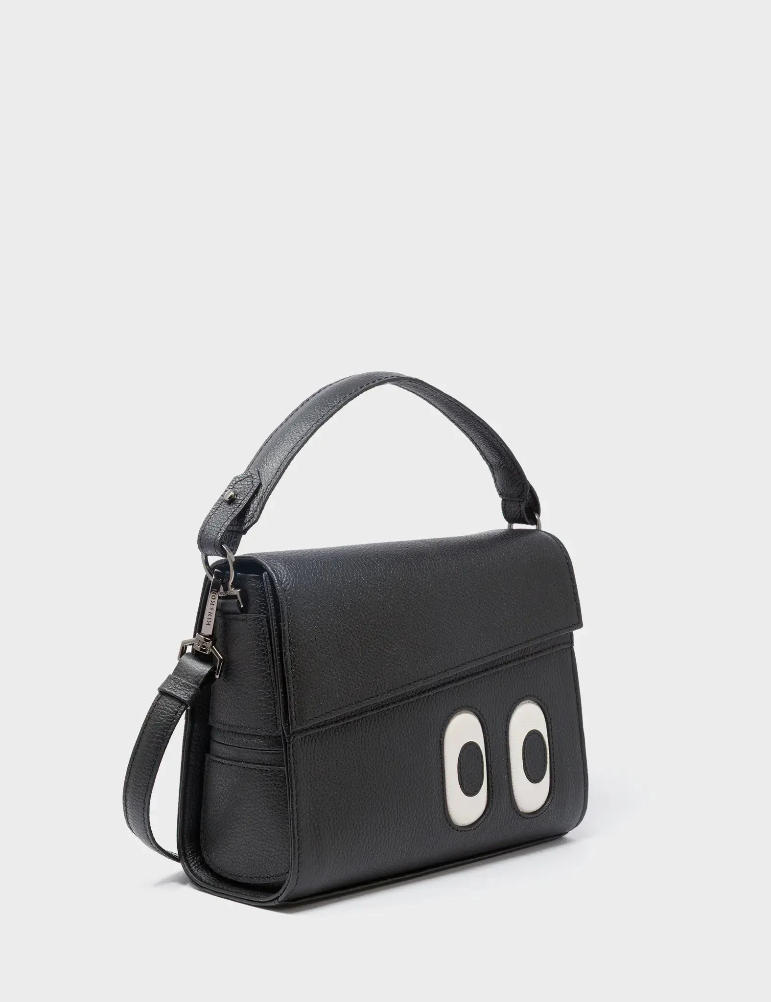 Anastasio Mini Crossbody Handbag Black Leather - Look Up 👀