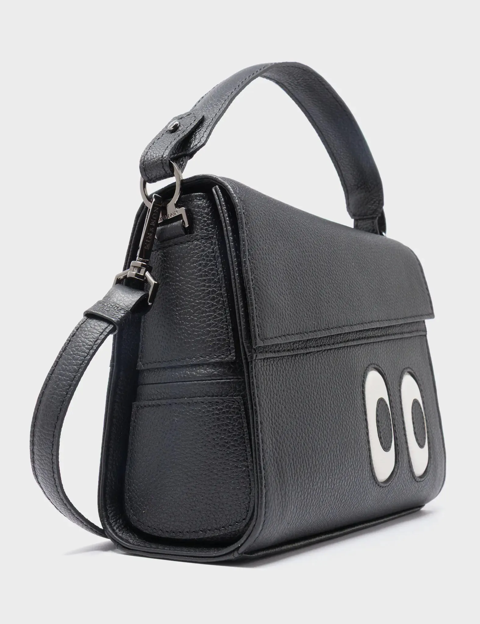 Anastasio Mini Crossbody Handbag Black Leather - Look Up 👀