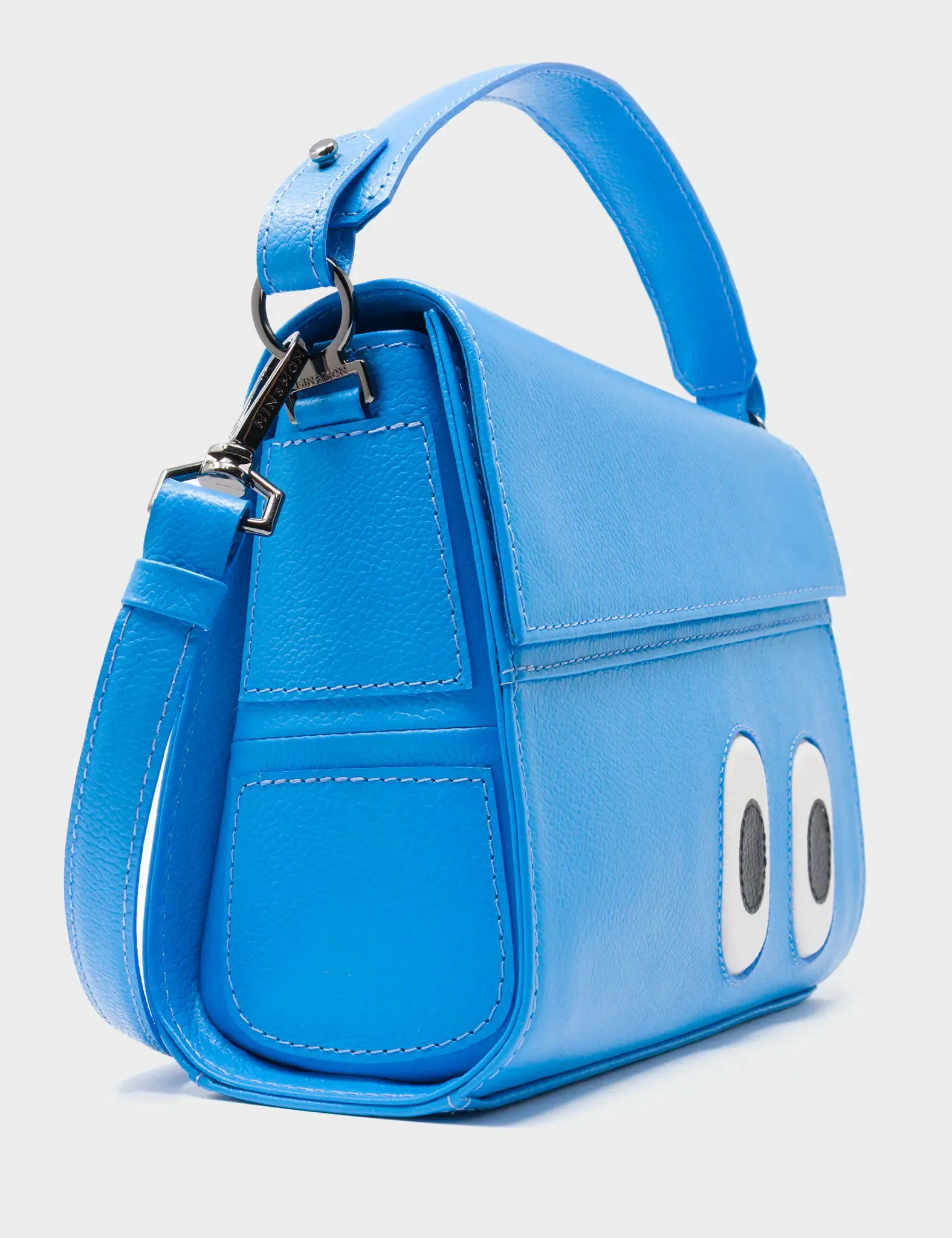 Anastasio Mini Crossbody Handbag Ibiza Blue Leather - Look Up 👀