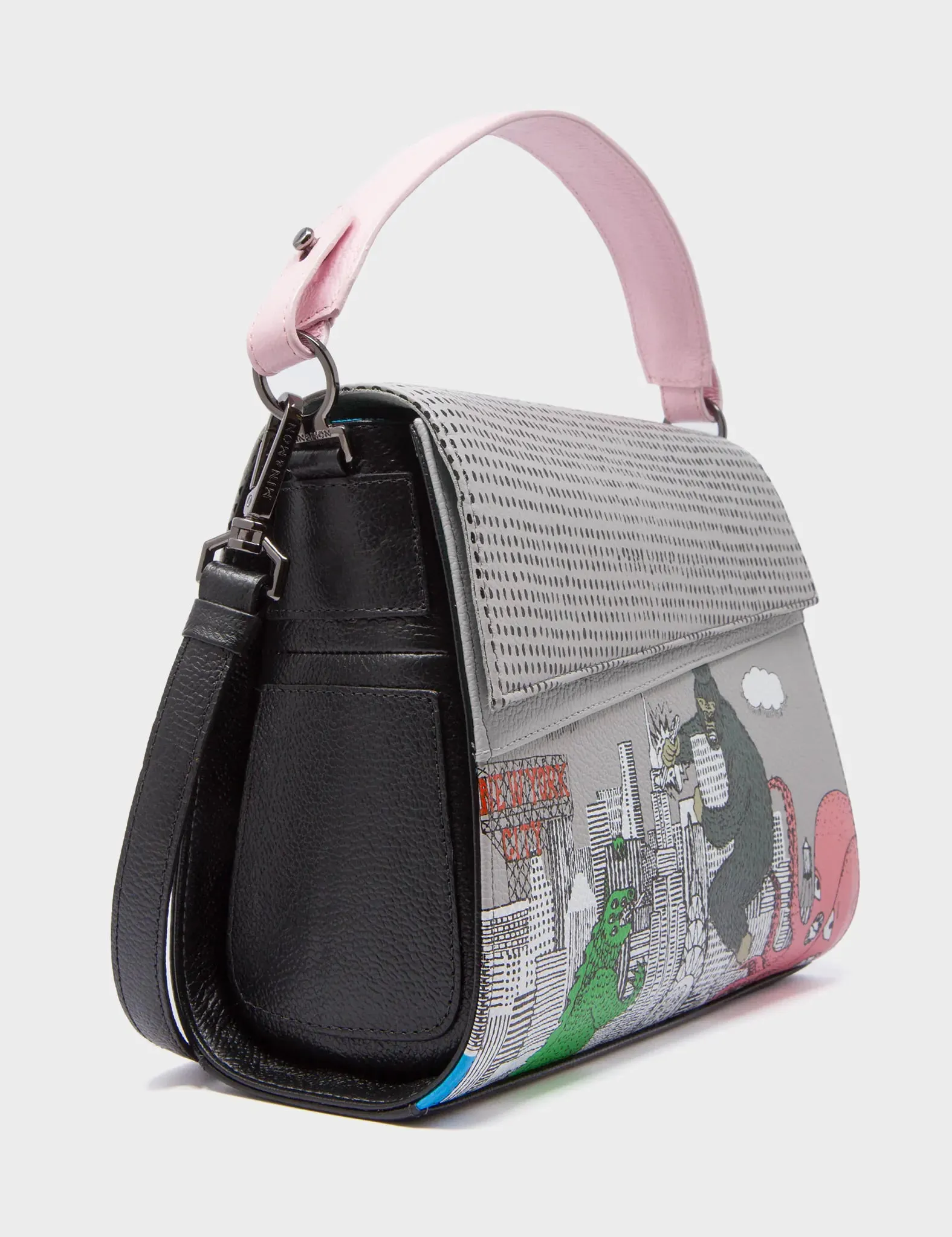 Anastasio Mini Crossbody Handbag Moonwalk Leather - Hairy Harold Print