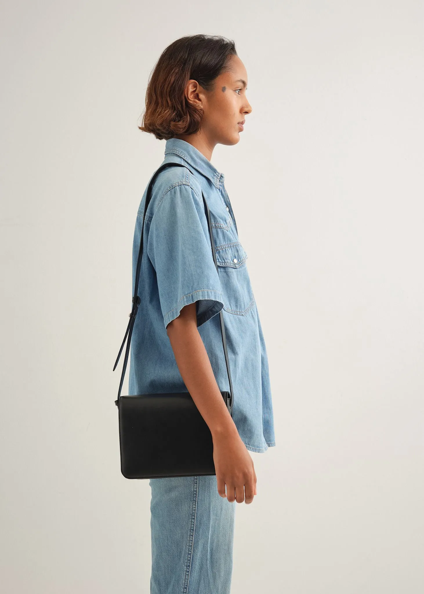 ANNIKA BAG - BLACK VITELLO