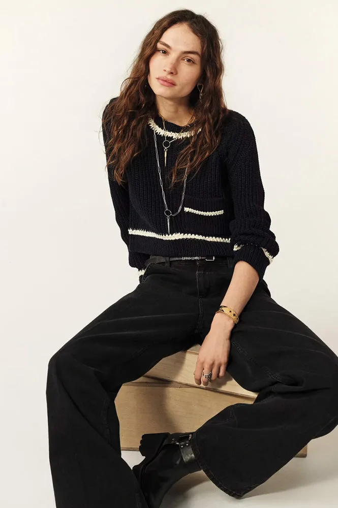 Ba&sh Bota Blue Pullover