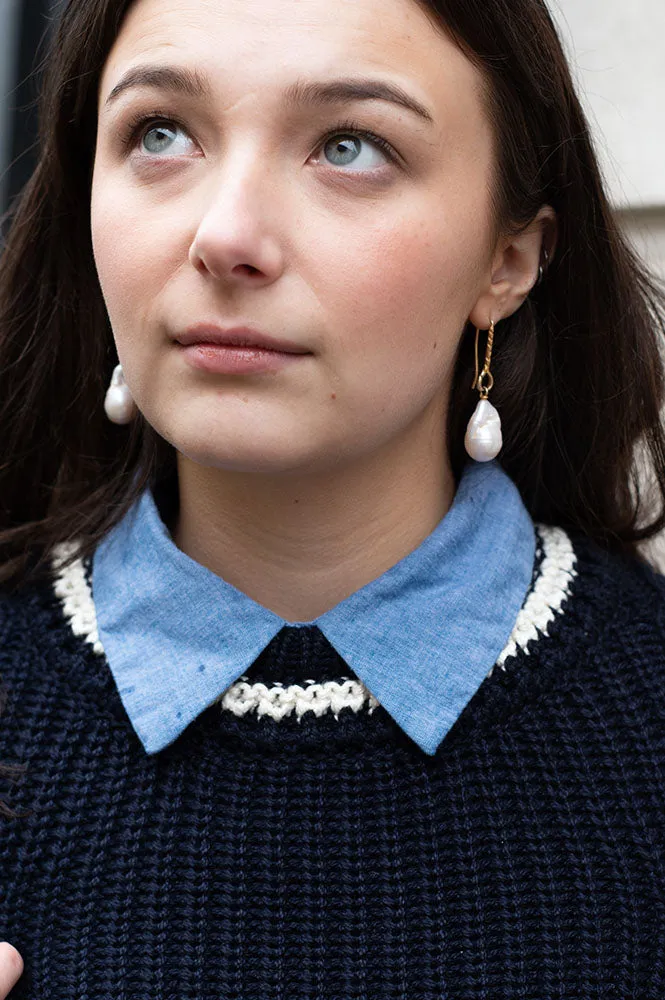 Ba&sh Bota Blue Pullover