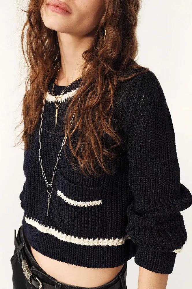 Ba&sh Bota Blue Pullover