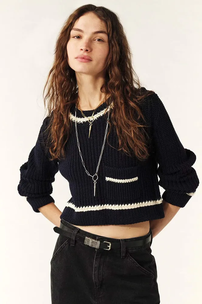 Ba&sh Bota Blue Pullover