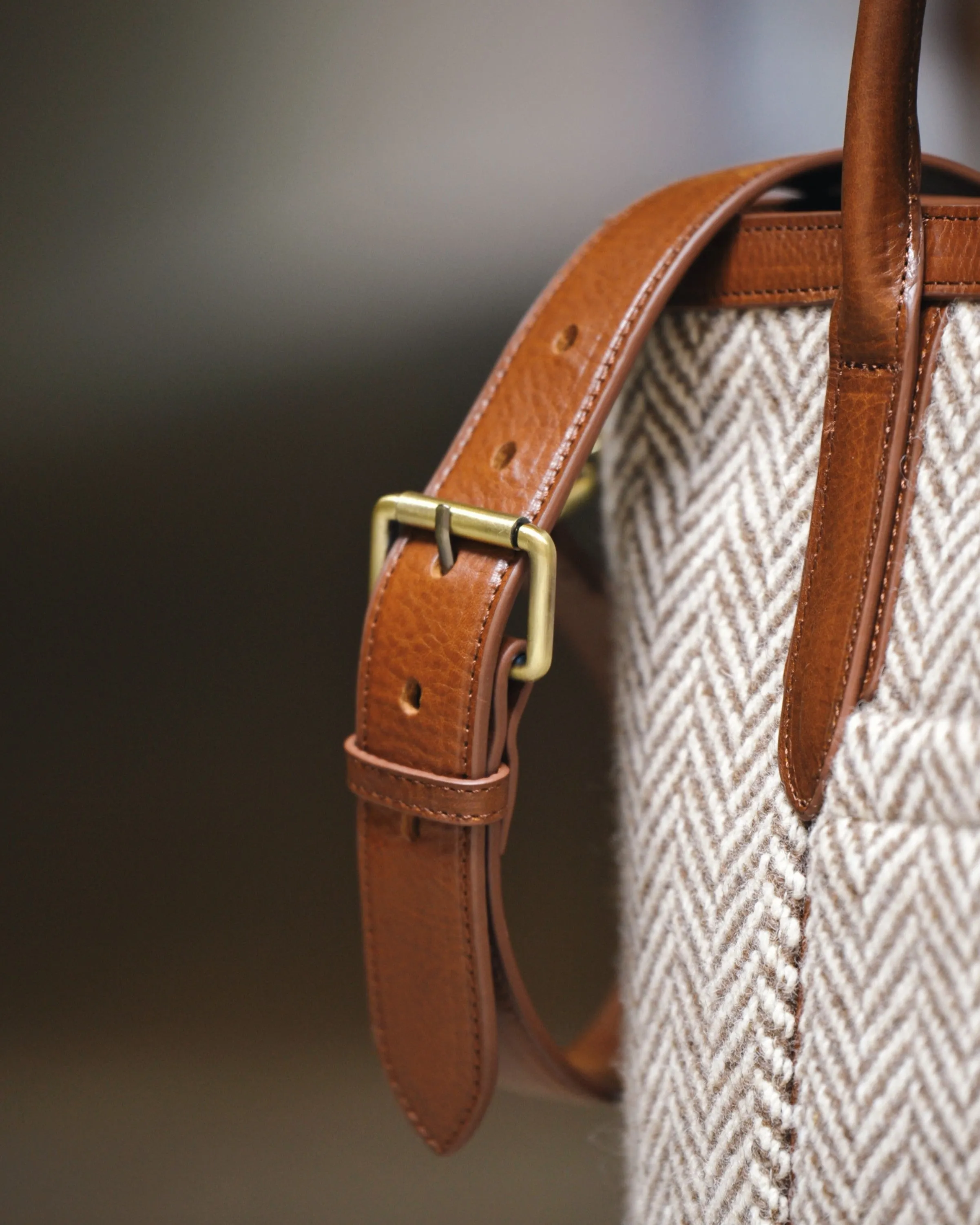 Belt-Buckled Leather Strap