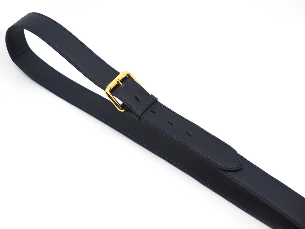 Belt-Buckled Leather Strap