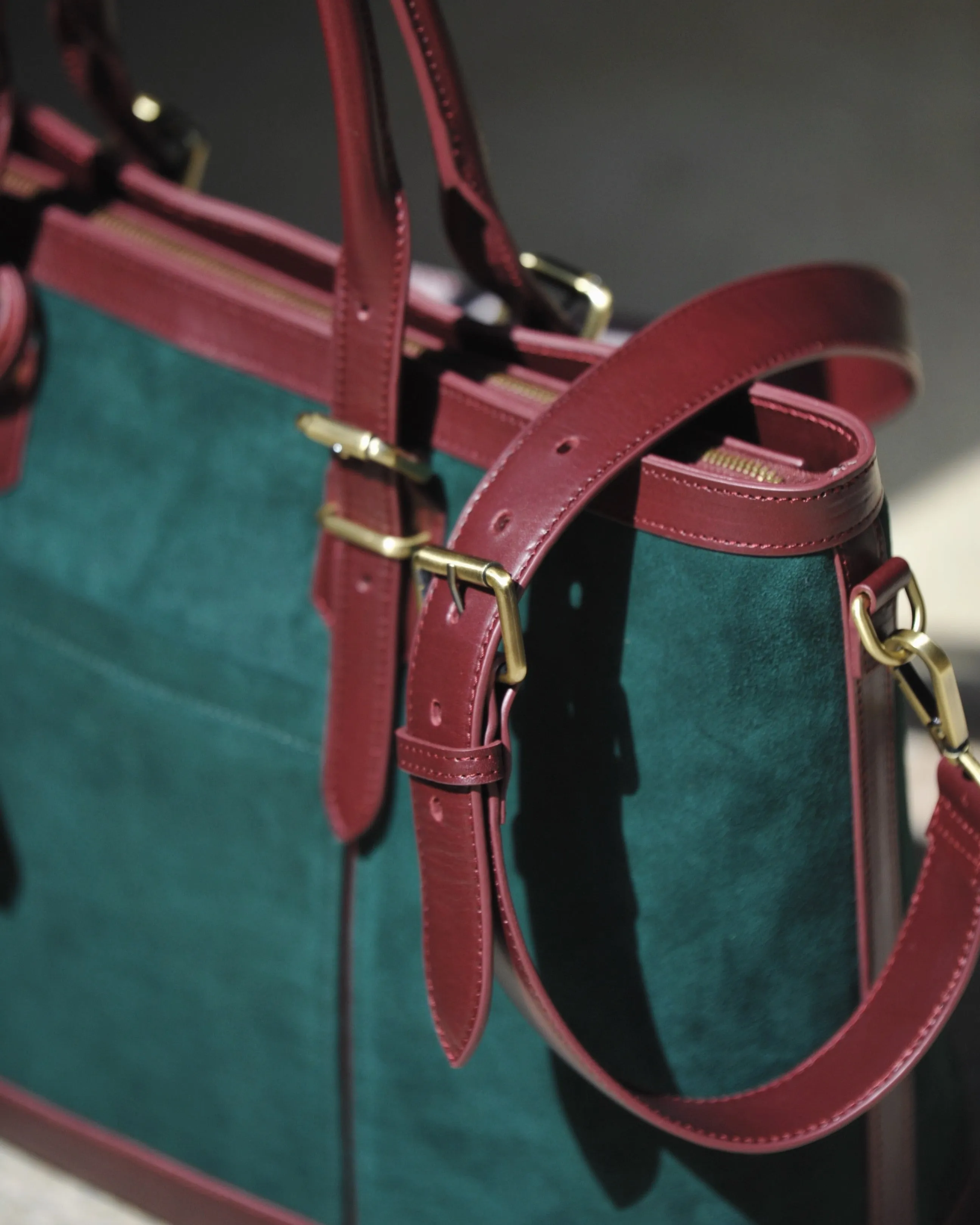 Belt-Buckled Leather Strap
