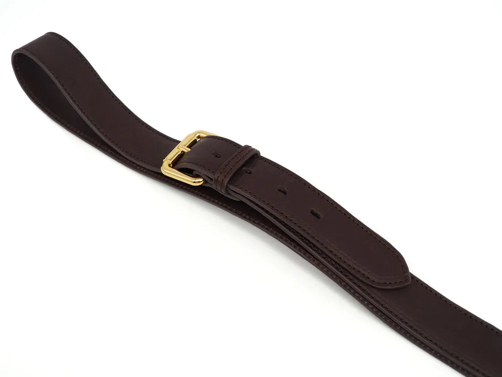 Belt-Buckled Leather Strap