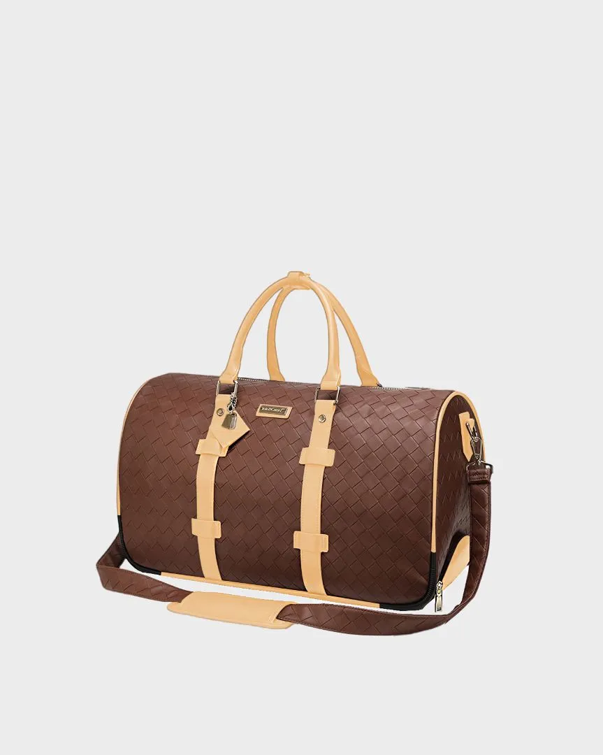 Bodega Rolling Duffle Bag in Beige