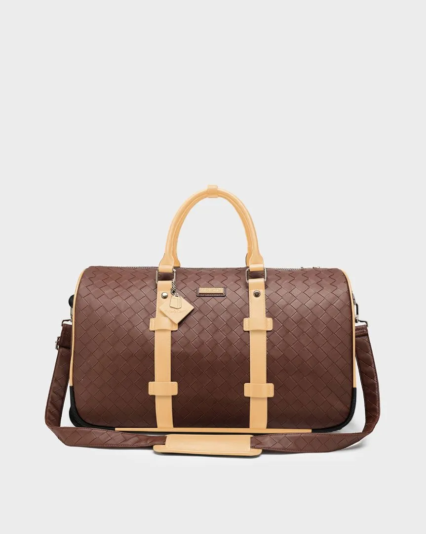 Bodega Rolling Duffle Bag in Beige