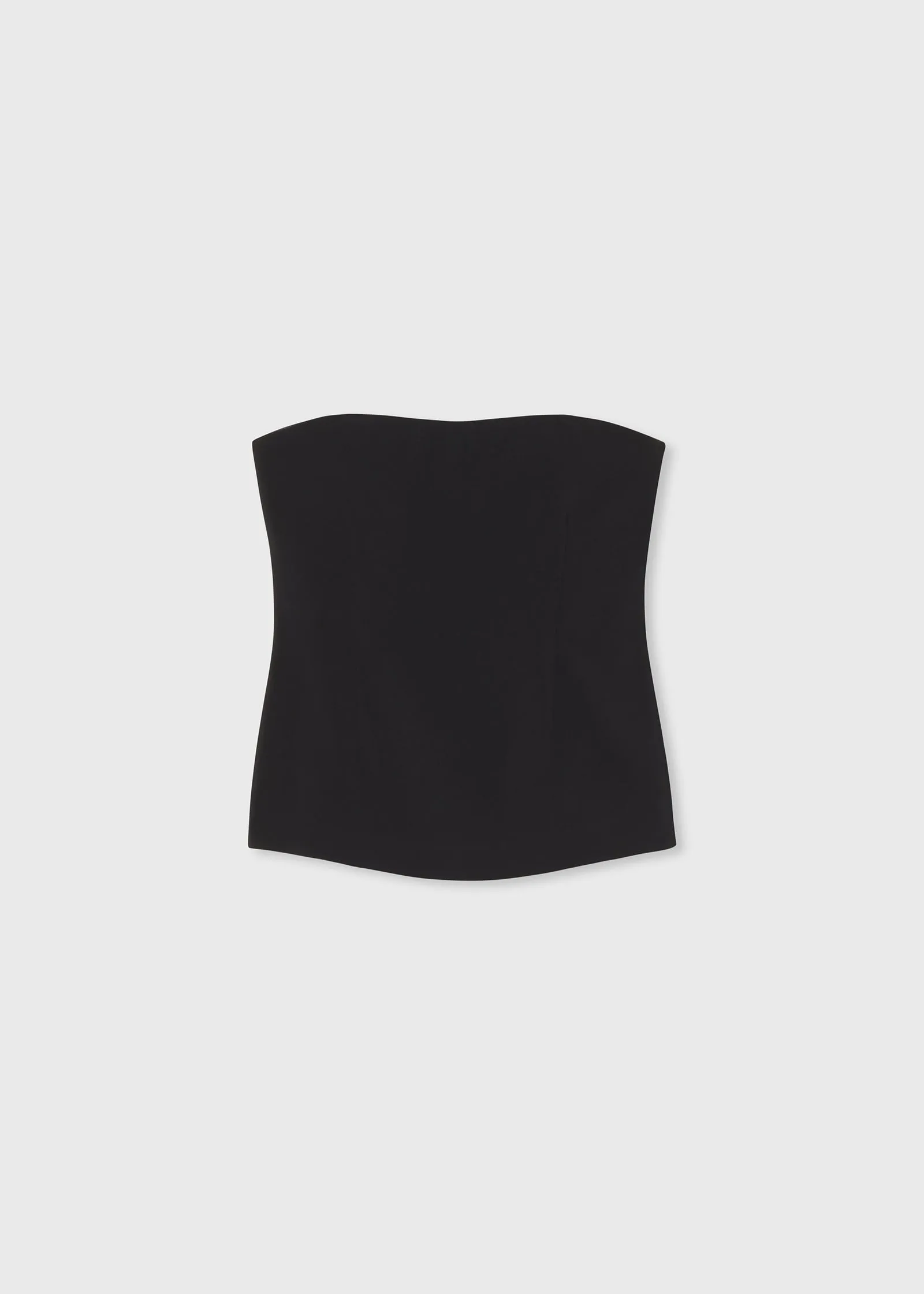 Bustier Top in Stretch Viscose - Black
