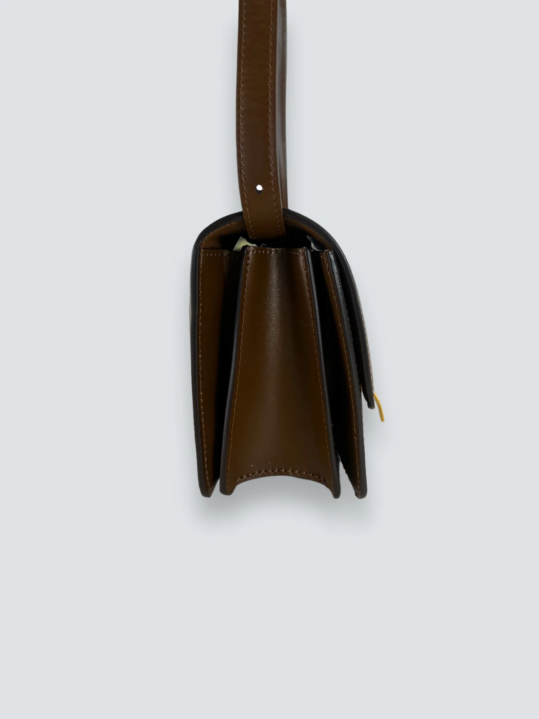 Celine Brown Leather Classic Box Bag