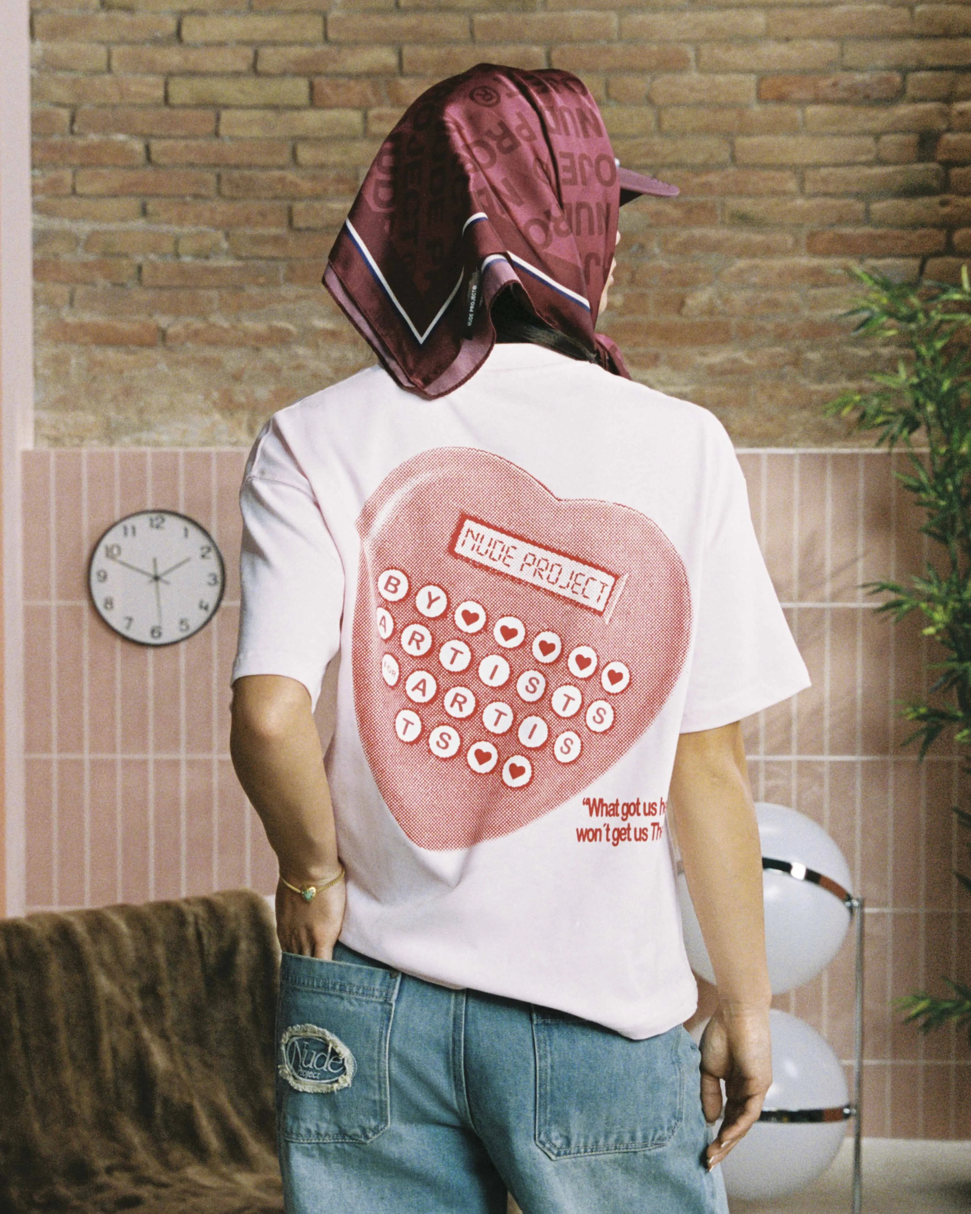 Classic Handkerchief Logo Burgundy