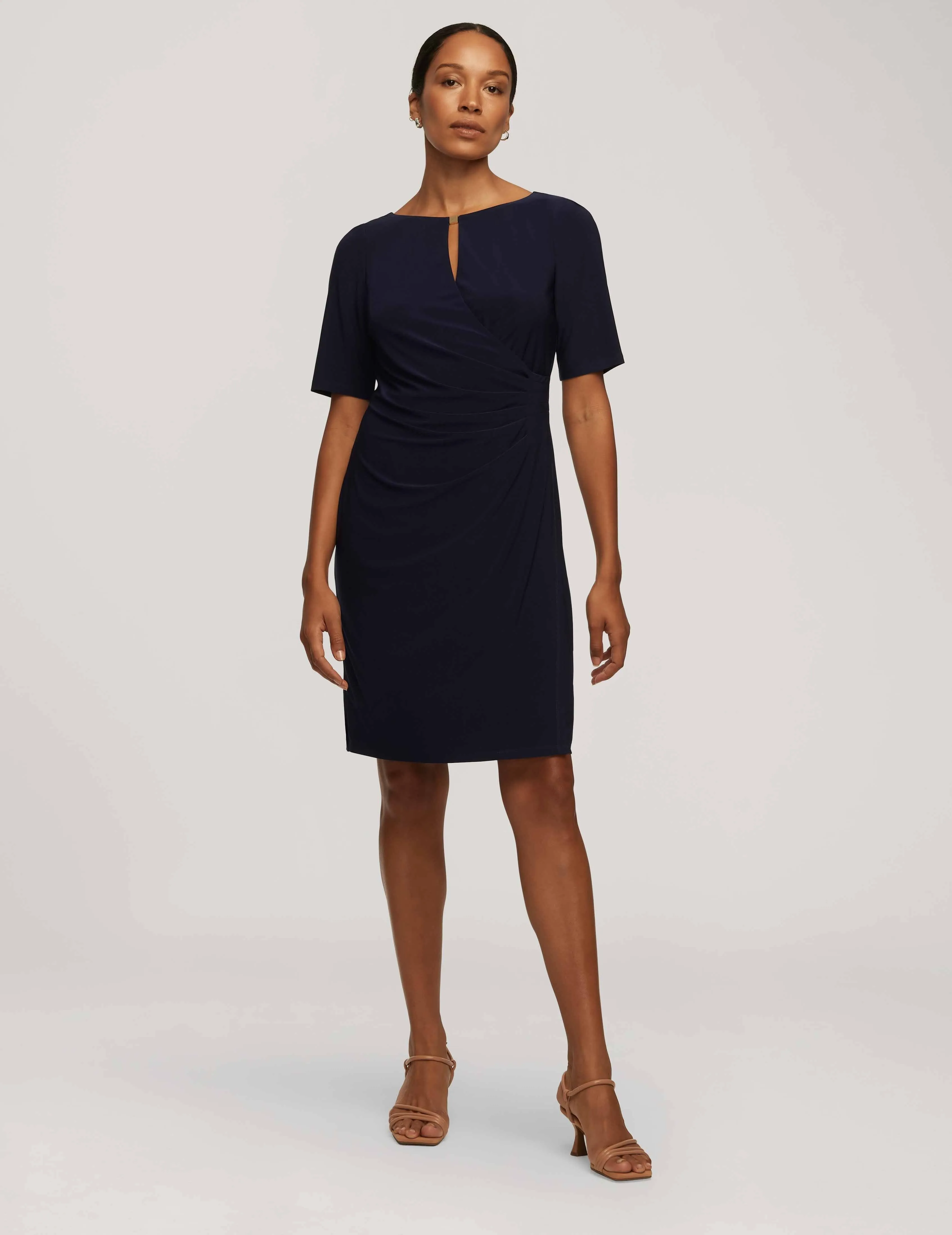 Classic Side Pleat Dress- Sale