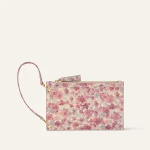 Clover Pouch | Cherry Blossom with Gold hardware