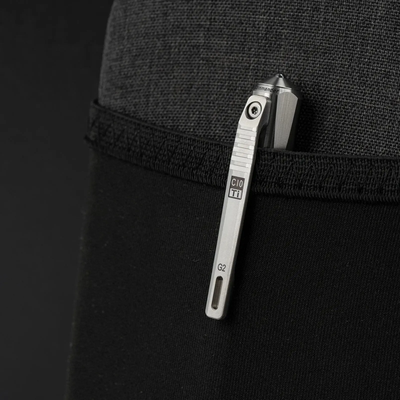 Commander C10 (G2) Titanium Bolt-action Tactical Pen | Gen 2