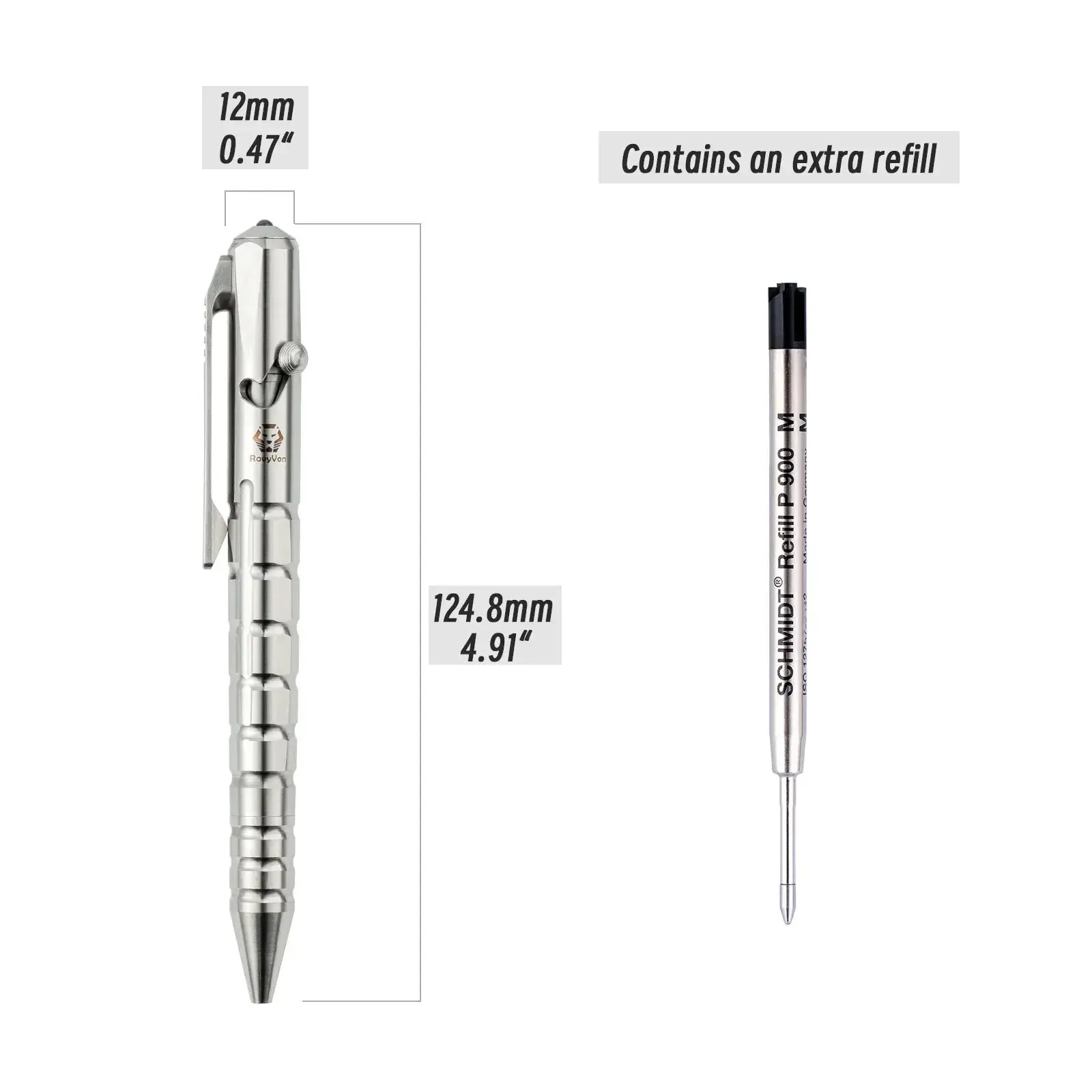 Commander C10 (G2) Titanium Bolt-action Tactical Pen | Gen 2