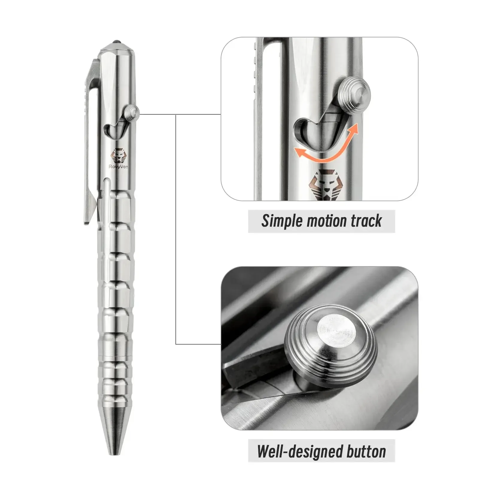 Commander C10 (G2) Titanium Bolt-action Tactical Pen | Gen 2