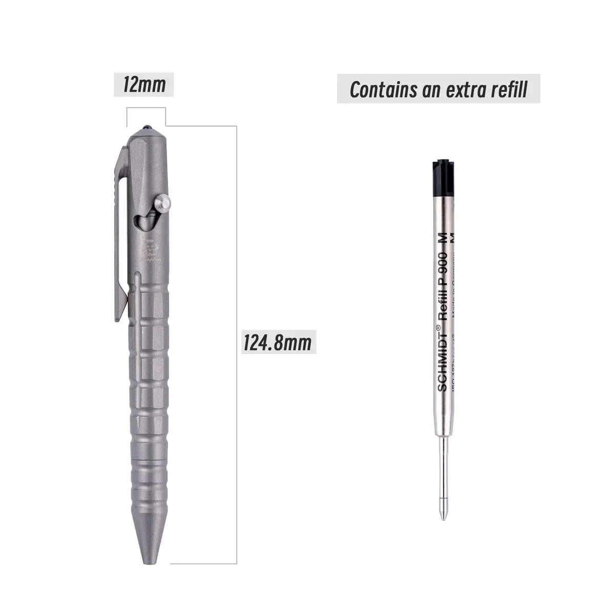 Commander C10 (G2) Titanium Bolt-action Tactical Pen | Gen 2