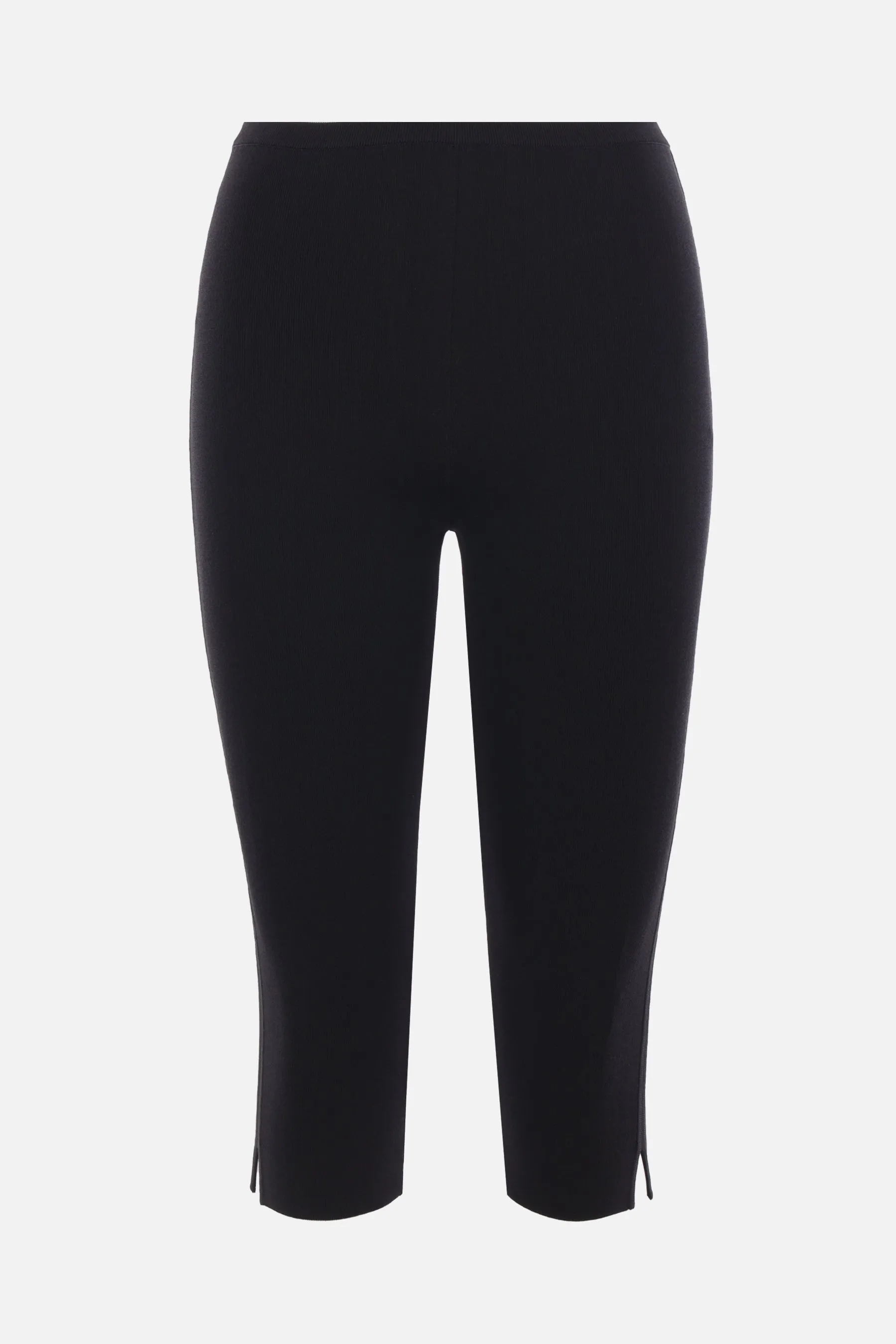 compact knit capri trousers