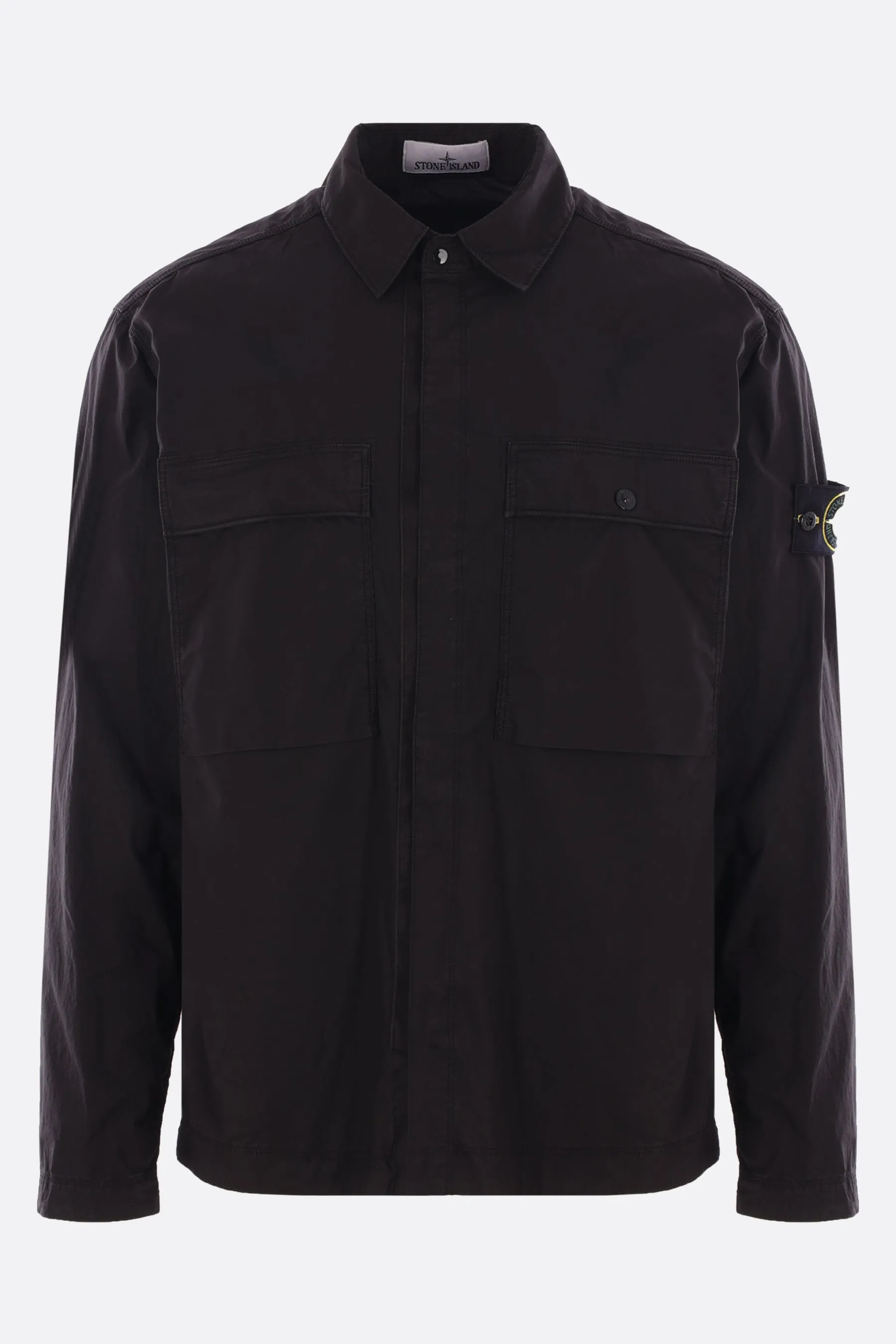 cotton shirt with logo badge