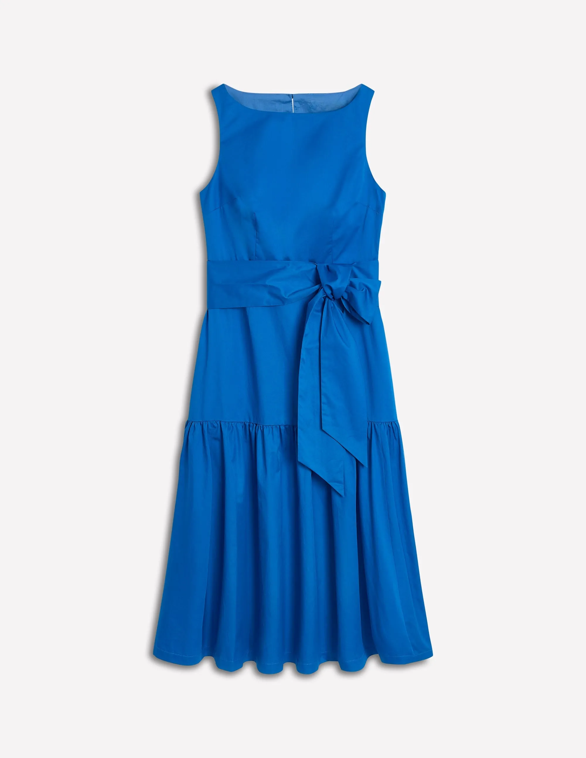 Deep Tier Fit & Flare Dress-Kingfisher Blue
