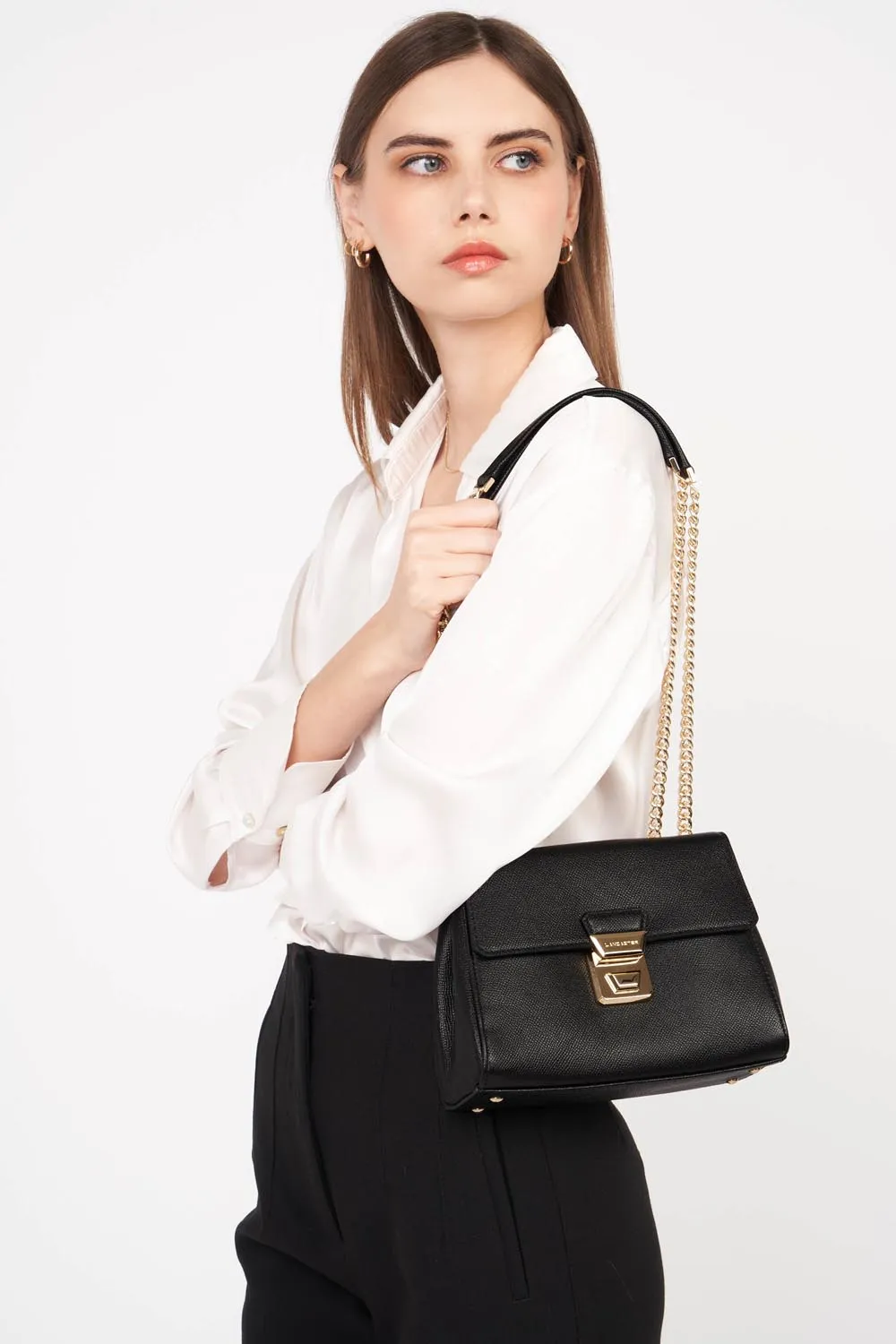 Delphino Tina Leather Crossbody Bag