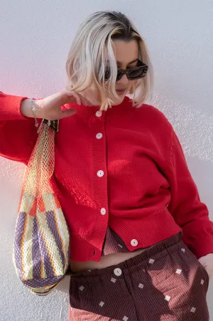 Des Petits Hauts Abali Tomato Cardigan
