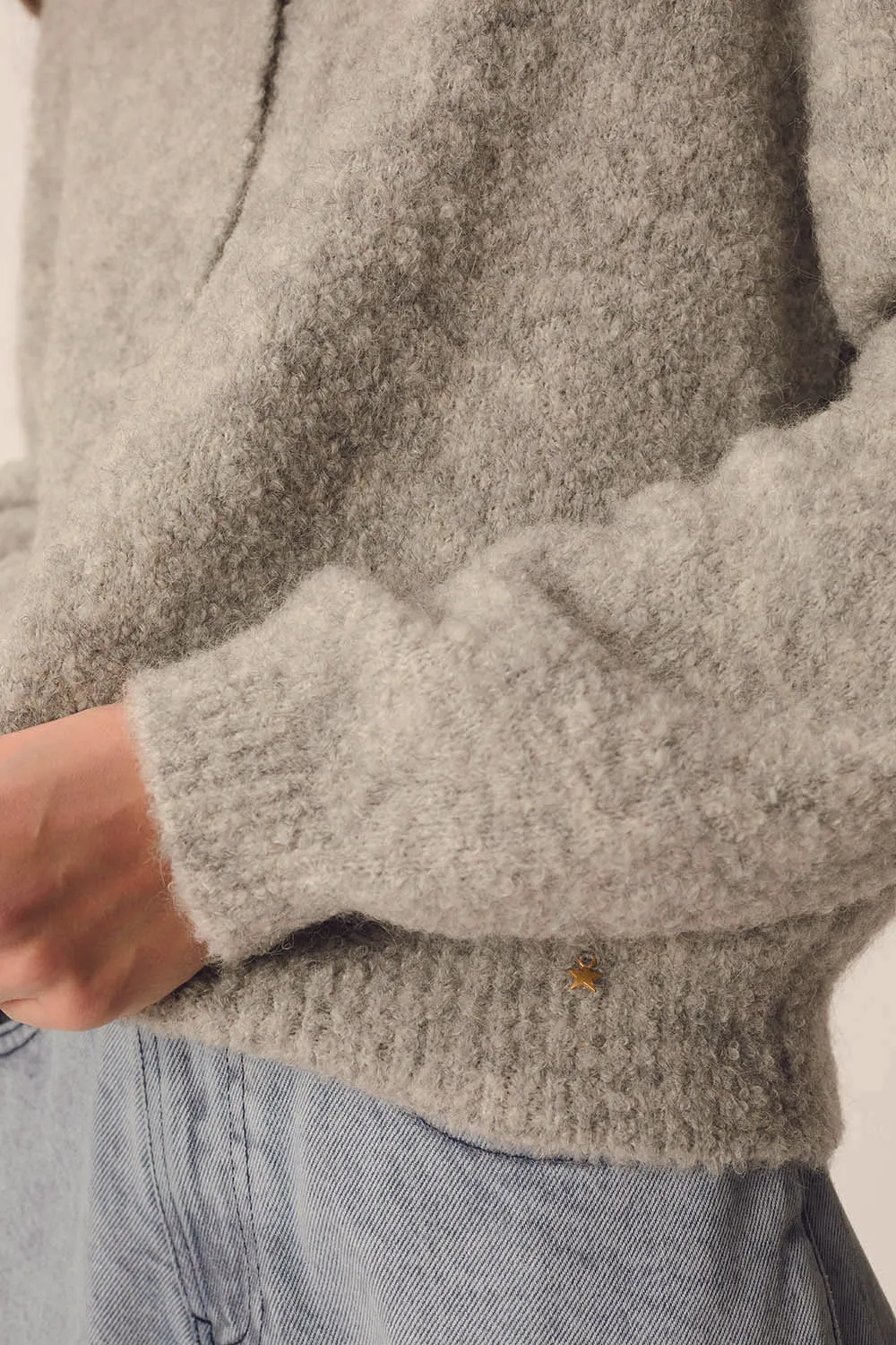 Des Petits Hauts Cristie Grey Cardigan