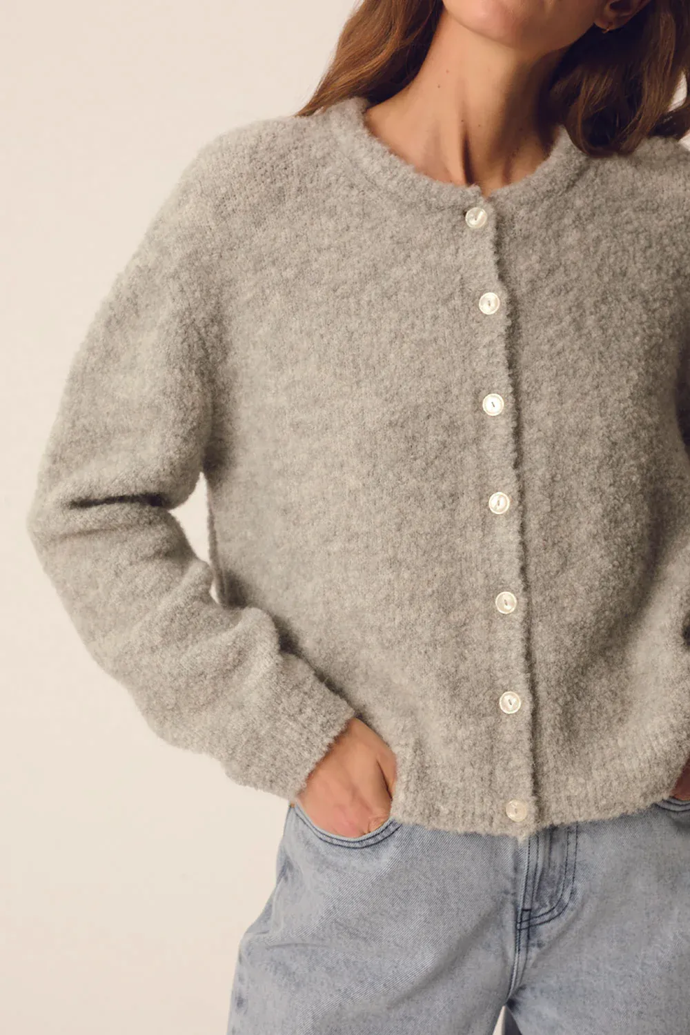 Des Petits Hauts Cristie Grey Cardigan