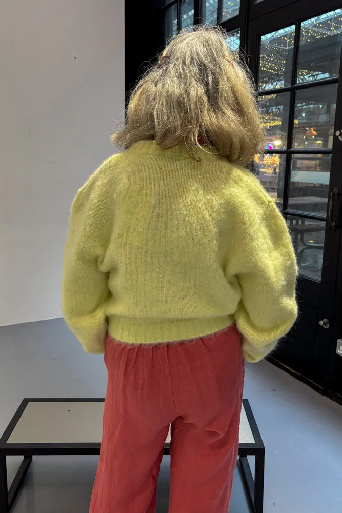 Dr Denim Betty Brushed Yellow Cardigan