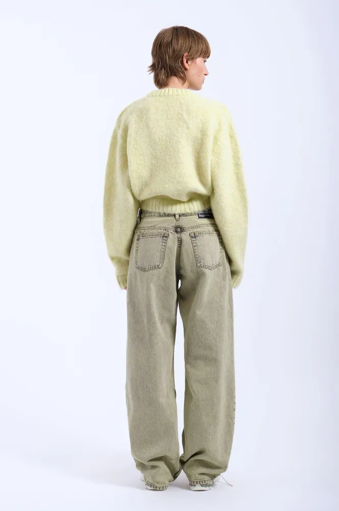 Dr Denim Betty Brushed Yellow Cardigan