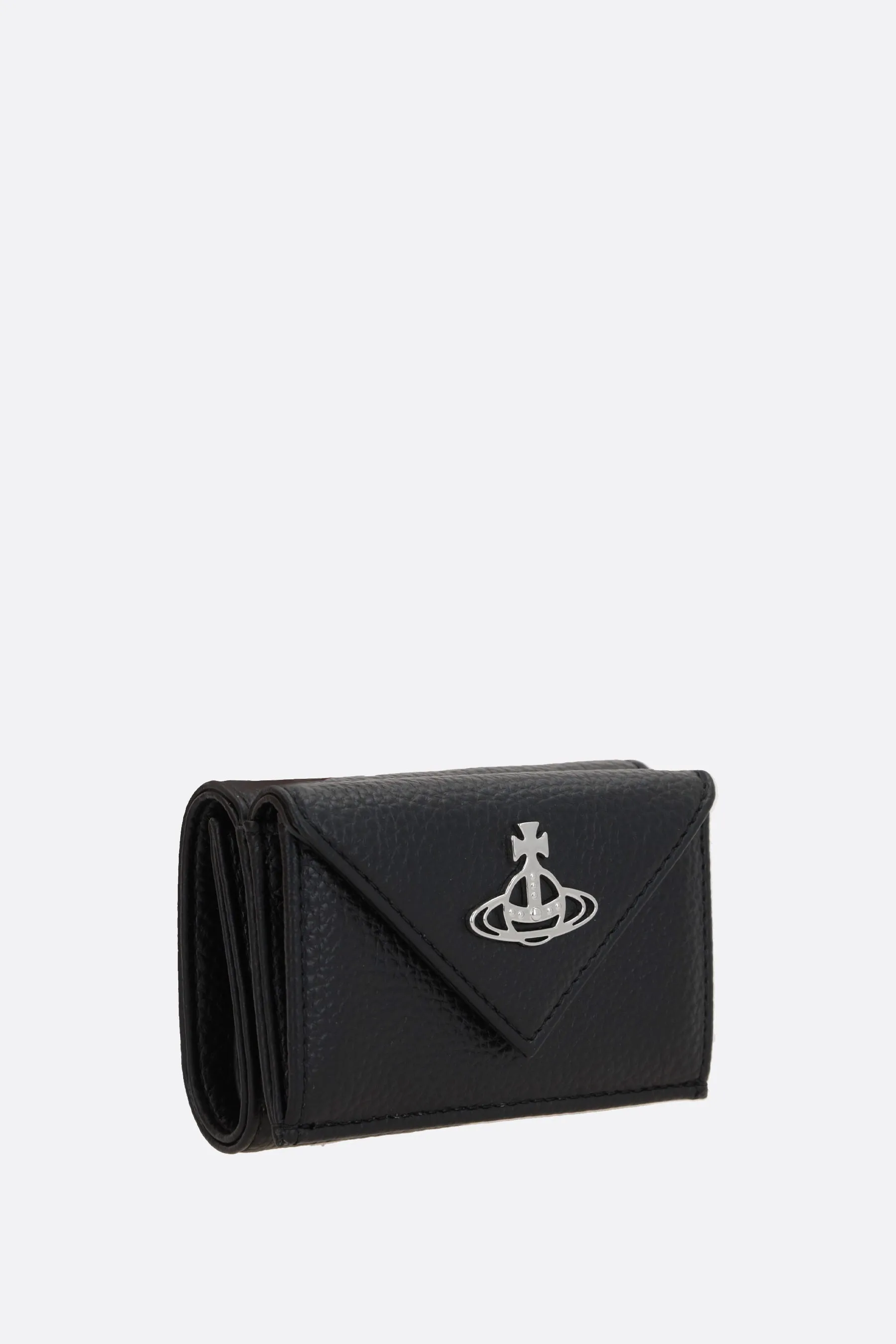 Envelope compact billfold wallet in faux leather