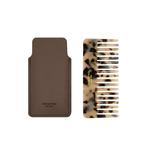Espresso Hair Comb with Case