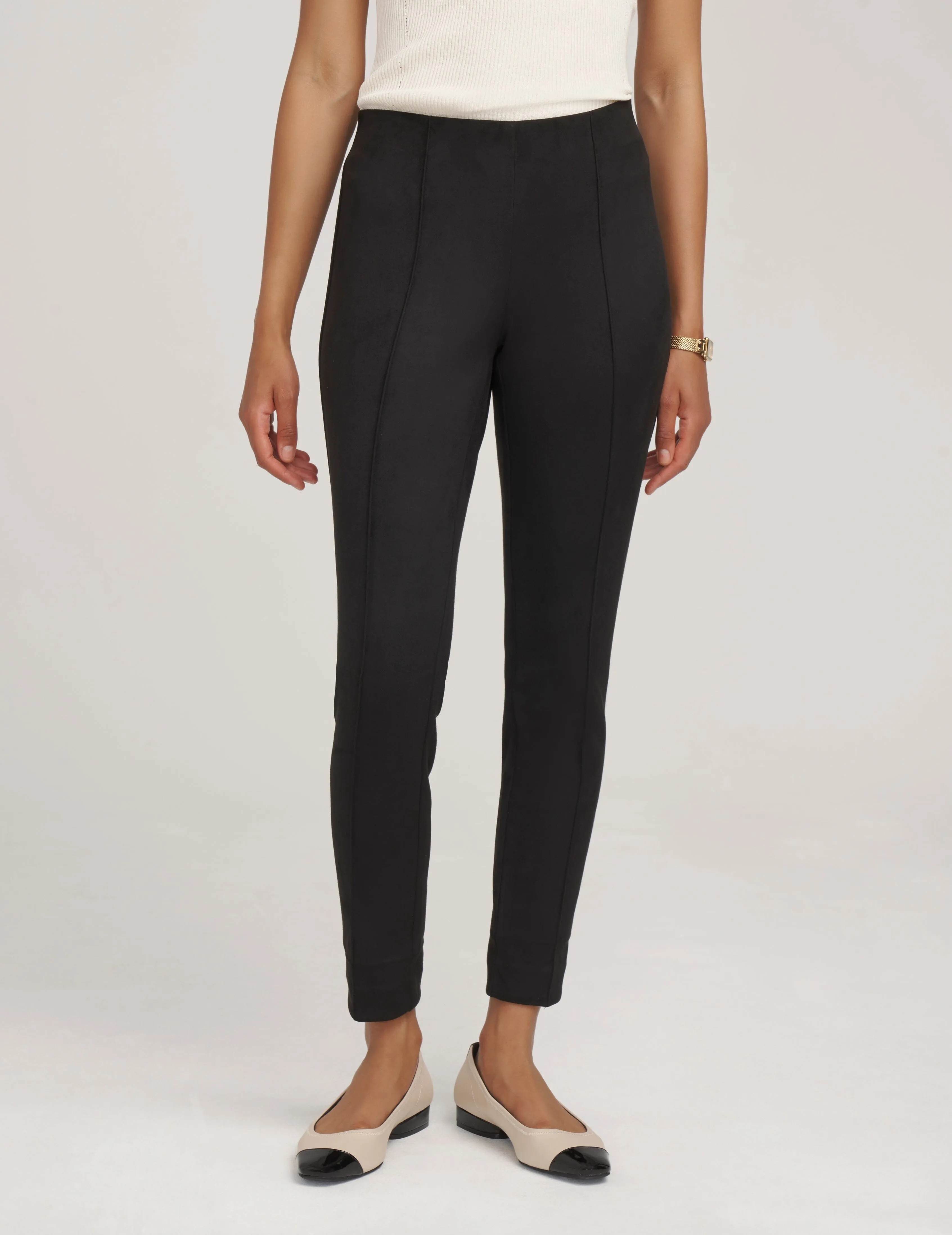 Faux Suede Pull-On Hollywood Slim Ankle- Sale