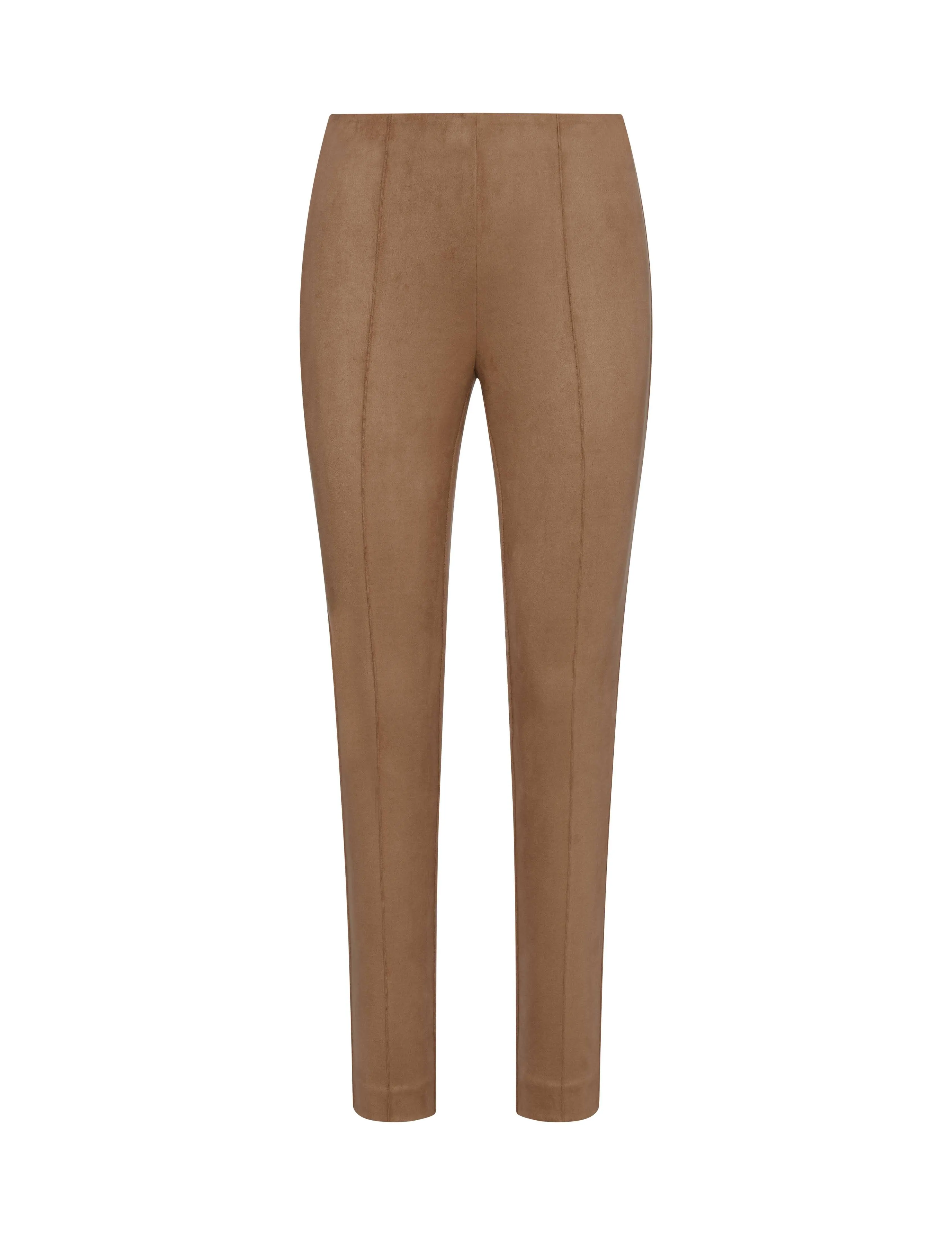 Faux Suede Pull On Slim Ankle Pant- Sale