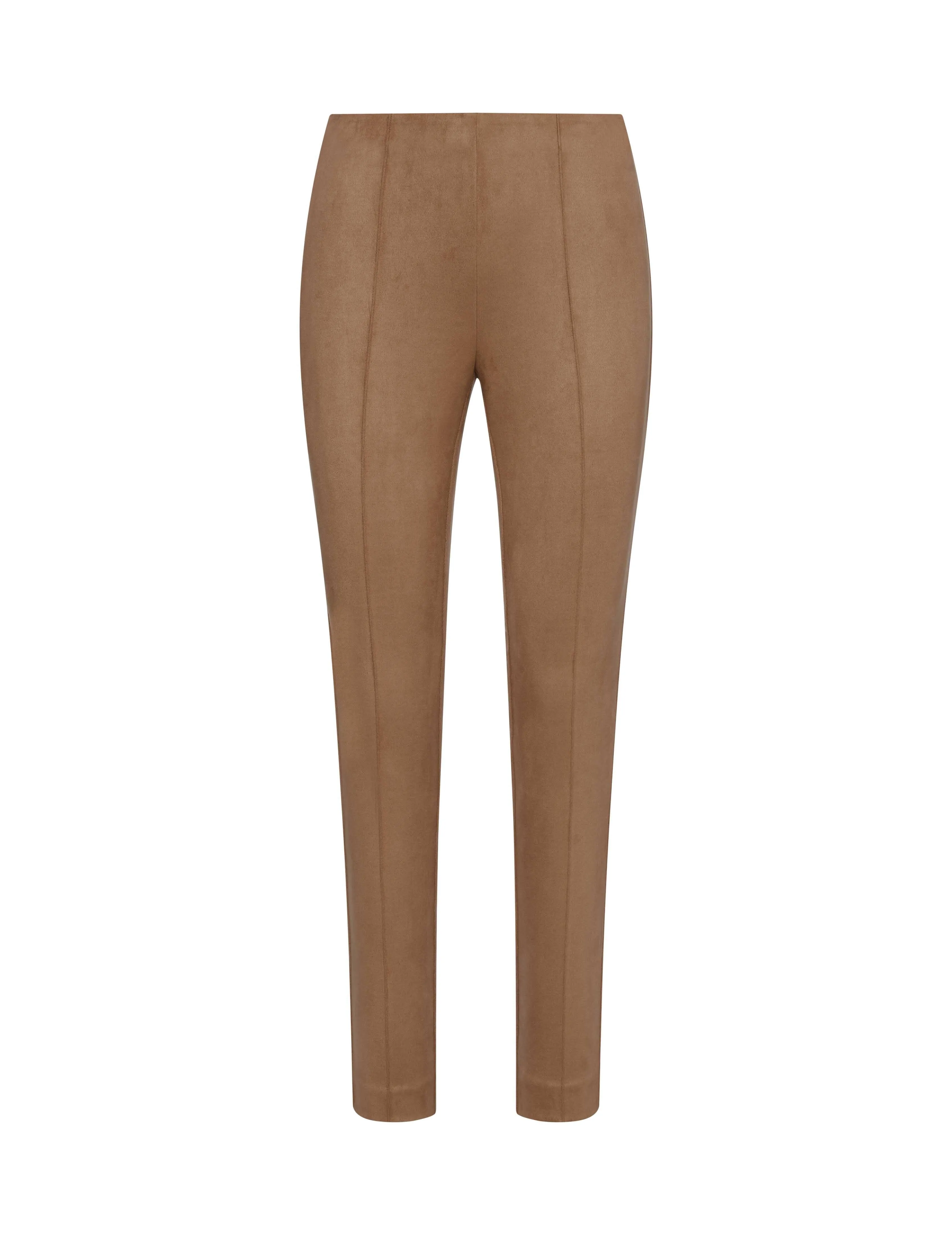 Faux Suede Pull On Slim Ankle Pant- Sale