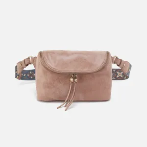 Fern Large Belt Bag In Buffed Leather - Hazel