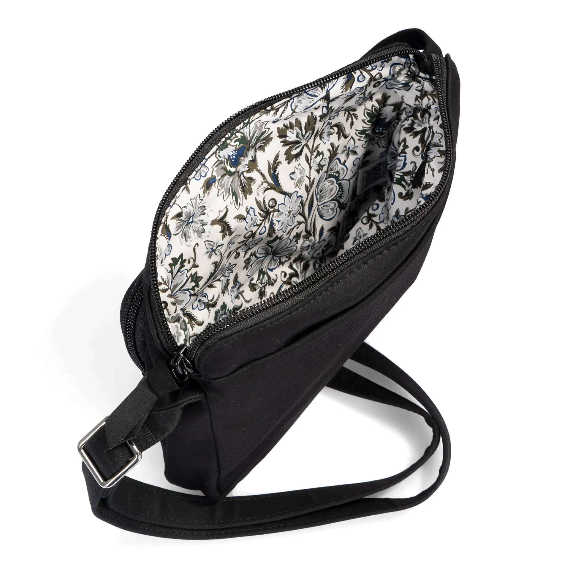 FINAL SALE Vera Bradley RFID Little Hipster Crossbody Bag Black