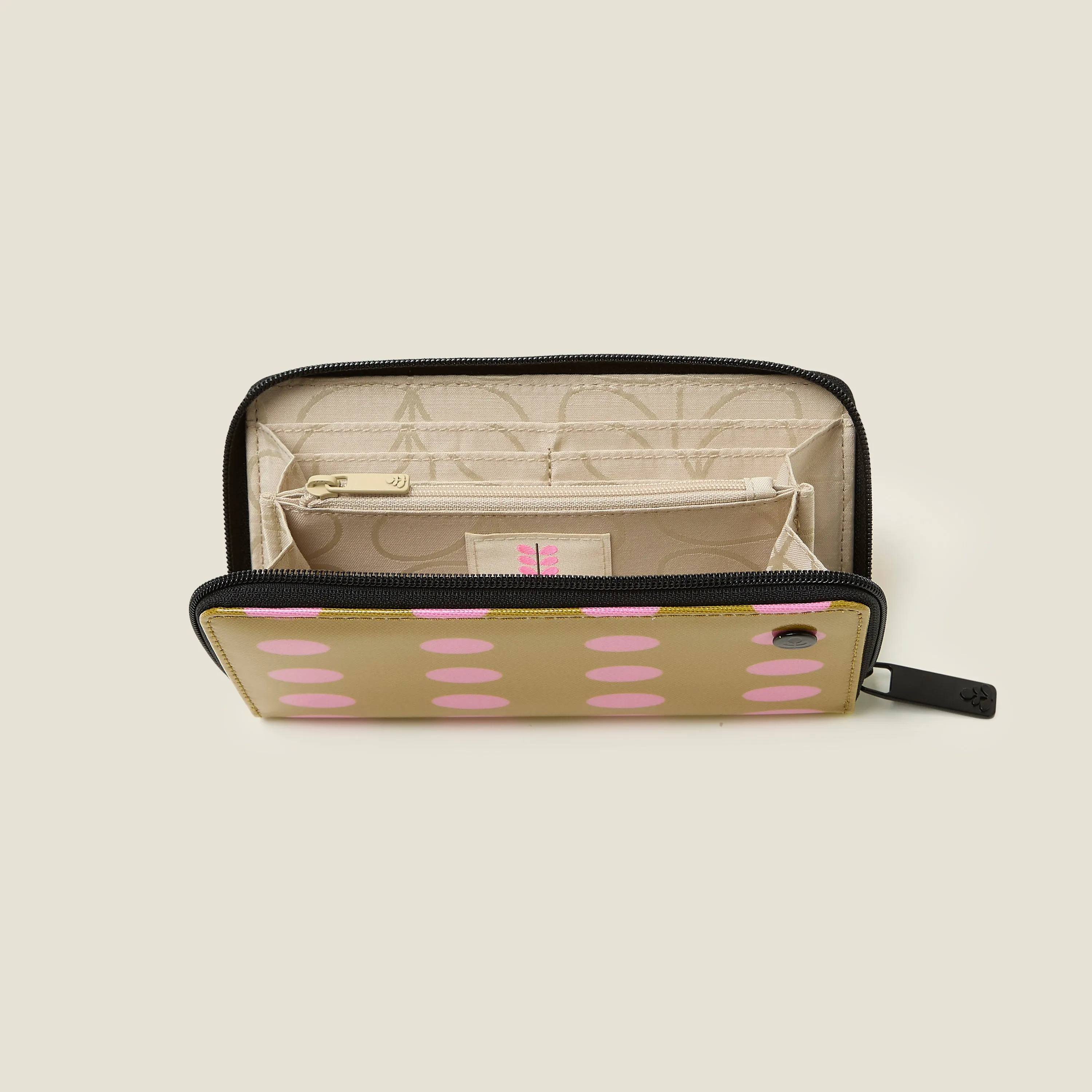 Forget Me Not Wallet - Optical Oval Ochre