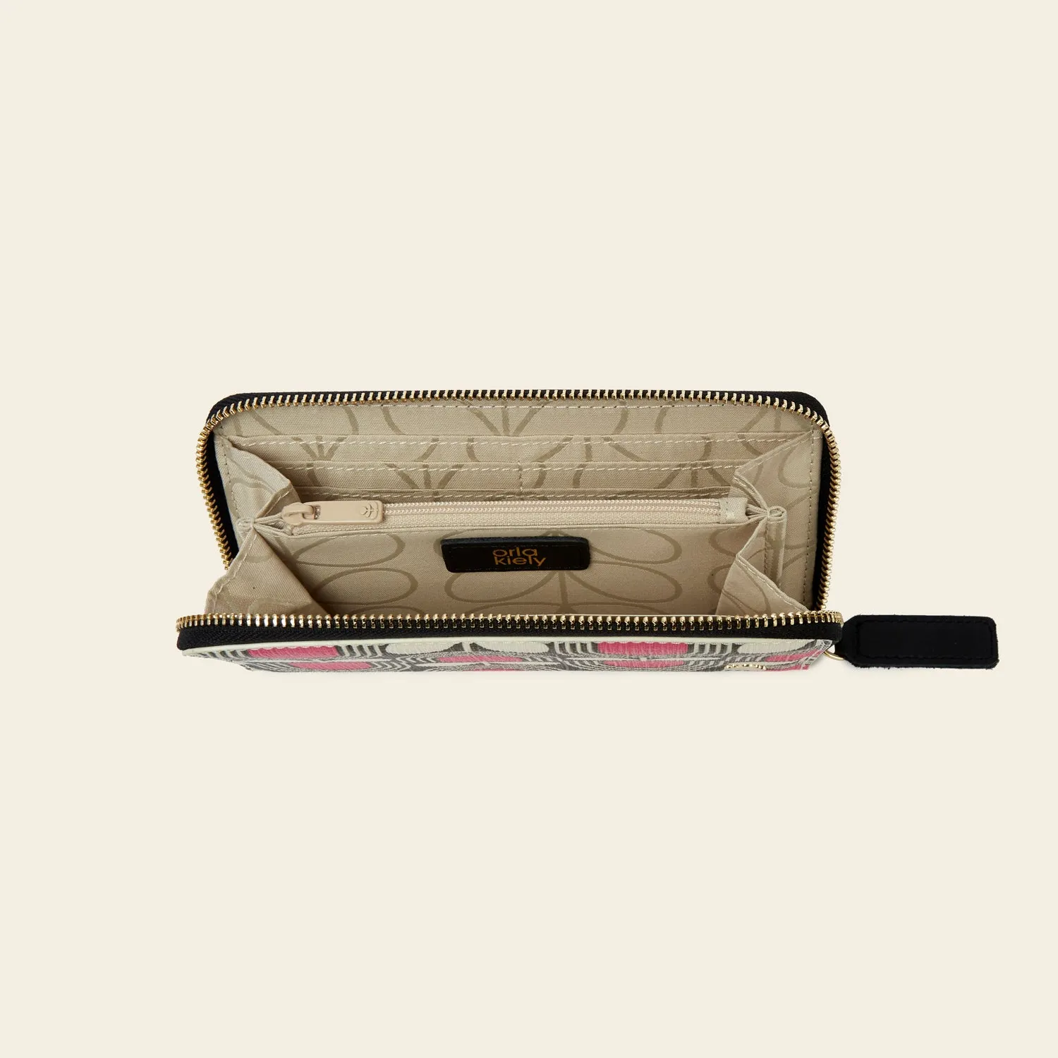 Forget Me Not Wallet - Striped Tulip Fuchsia