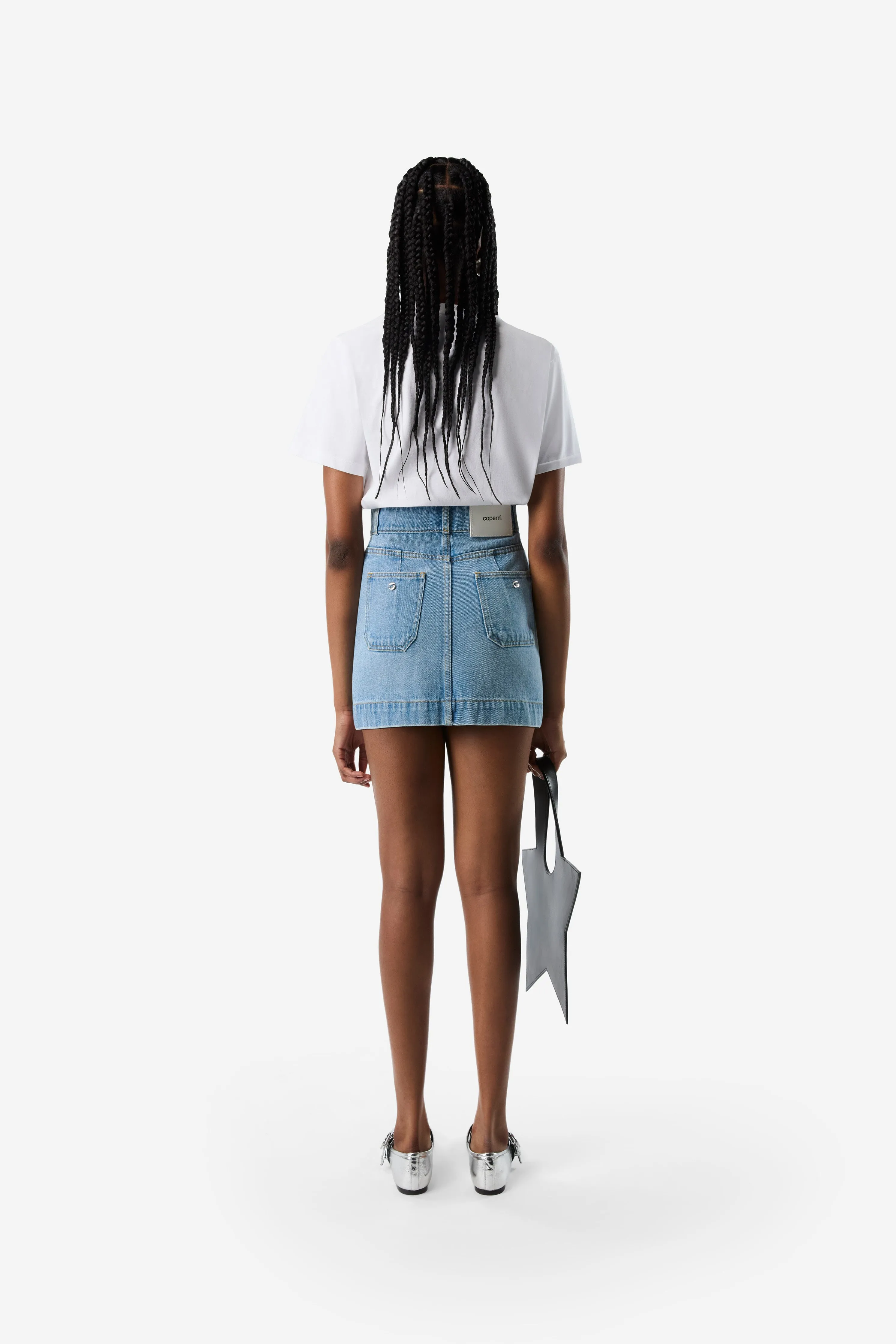 Four Pocket Denim Mini Skirt