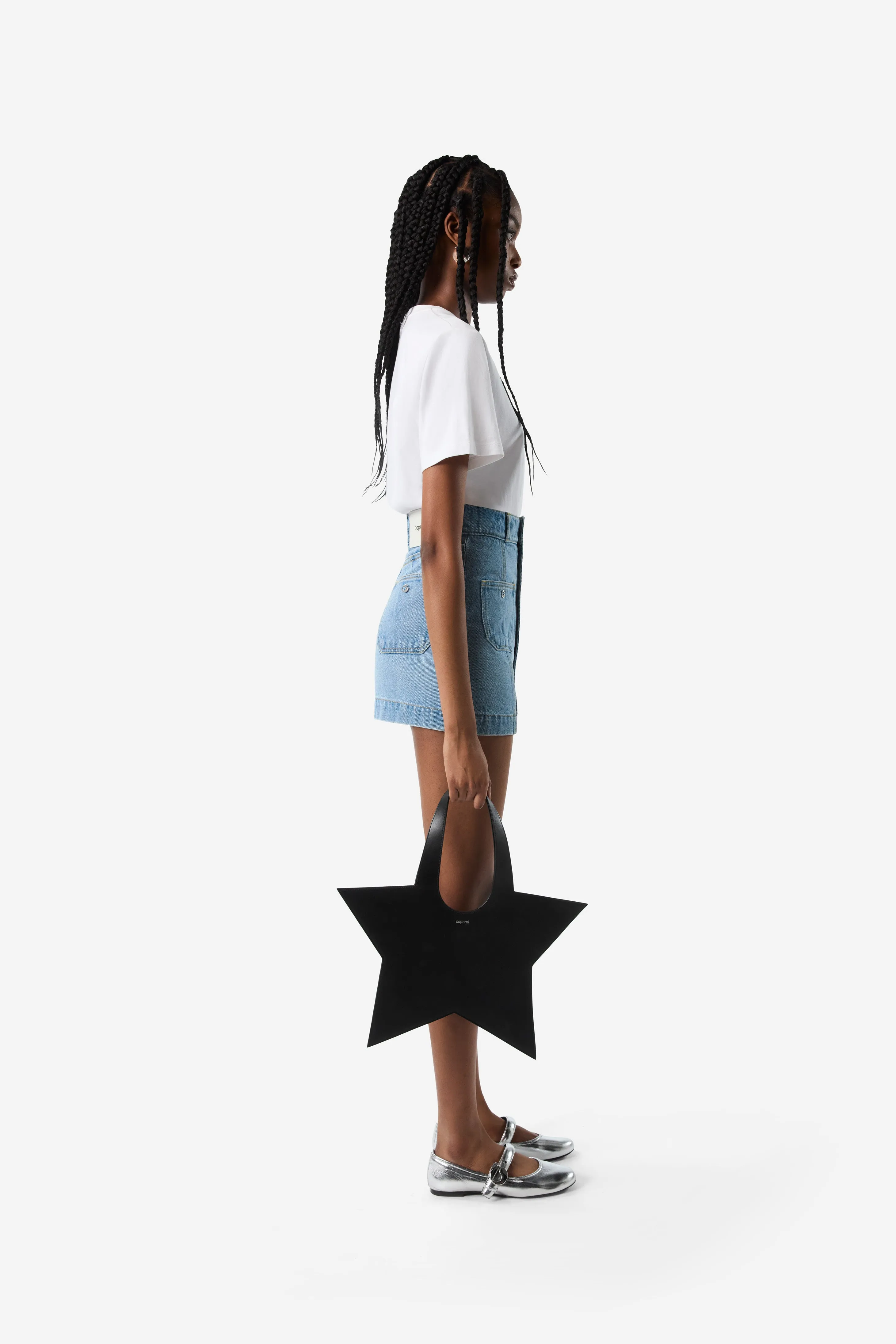 Four Pocket Denim Mini Skirt